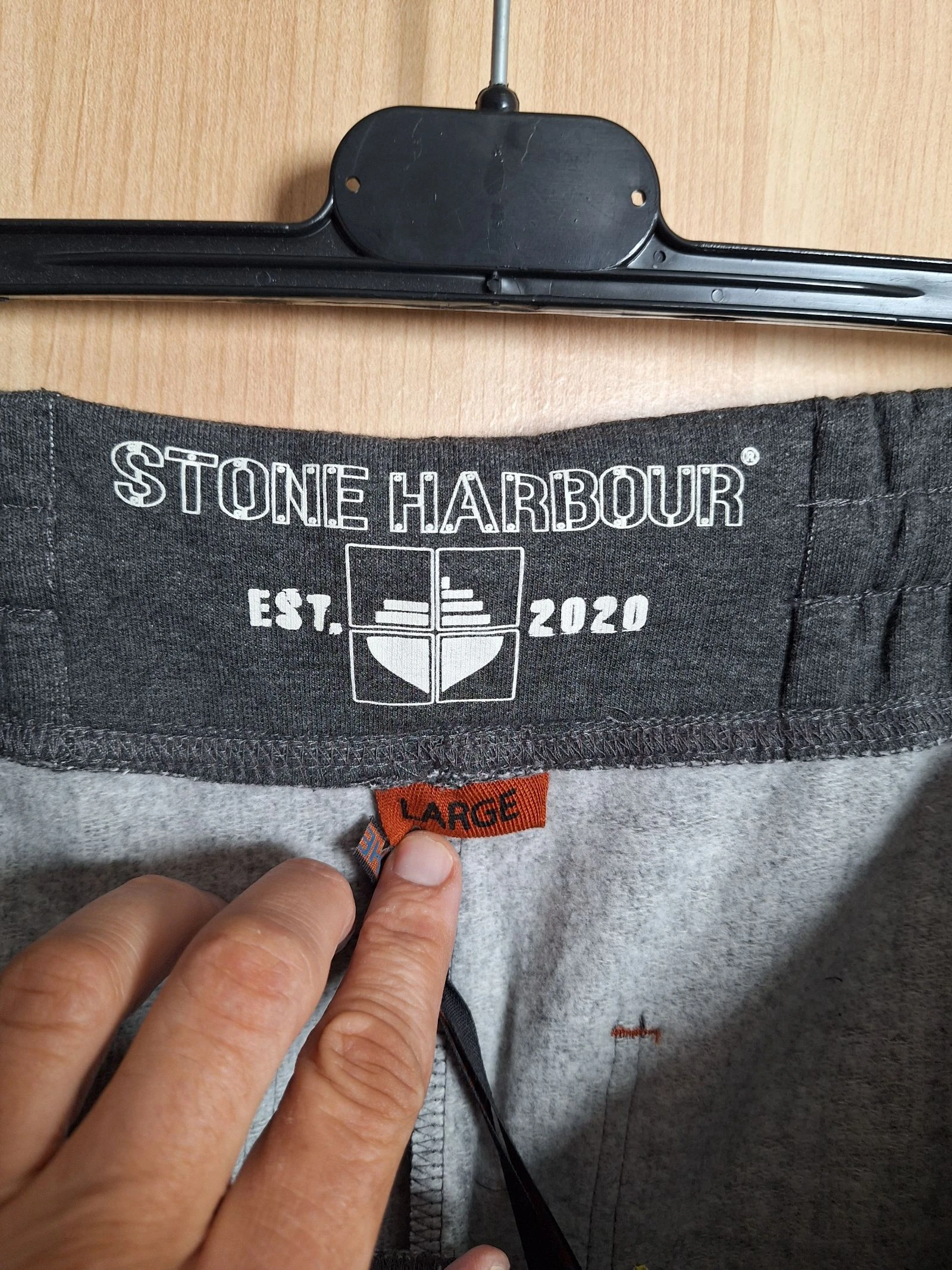 Calça de jogging cinza antracita Stone Harbour homem tamanho G nova – photo 4
